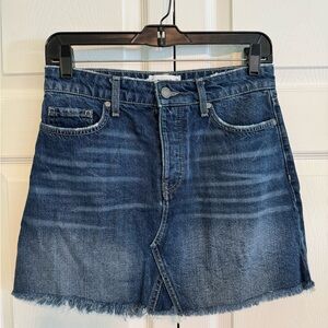 PAIGE‎ Blue A-Line Mini Skirt Casual